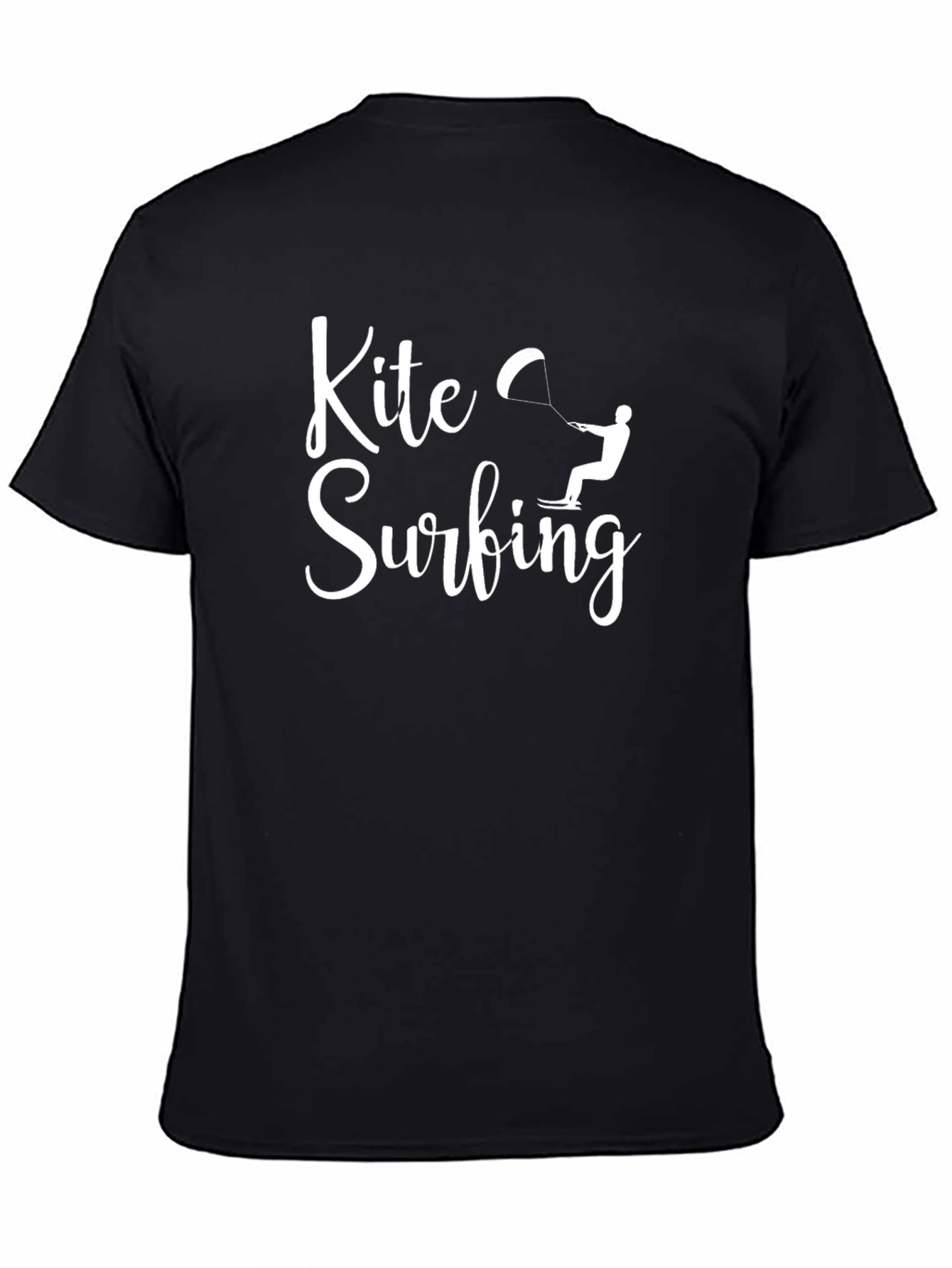 Kite Surfing Graphic Tee - Black