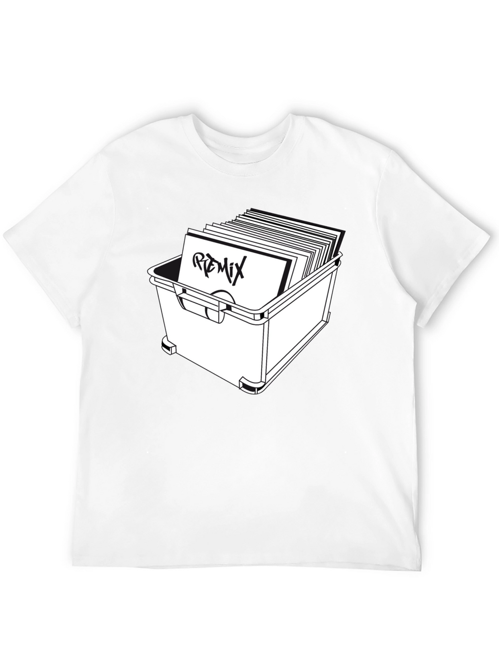 Vinyl Remix T-Shirt - Black Graphic Tee