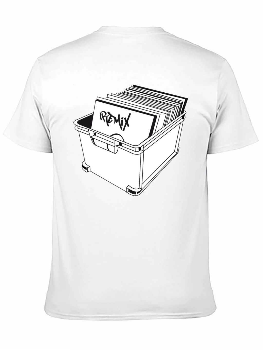 Vinyl Remix T-Shirt - Black Graphic Tee