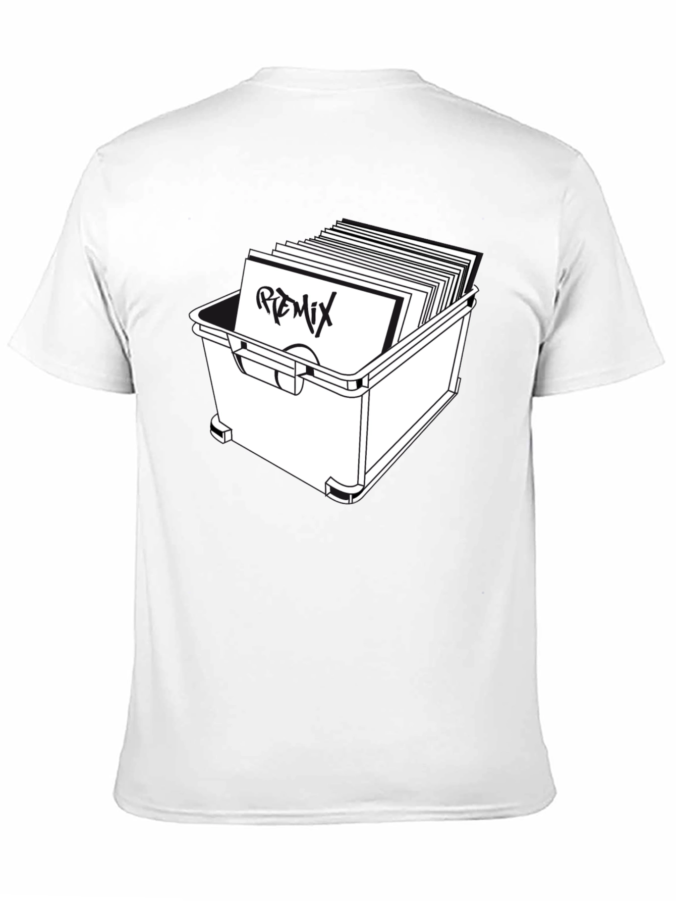 Vinyl Remix T-Shirt - Black Graphic Tee