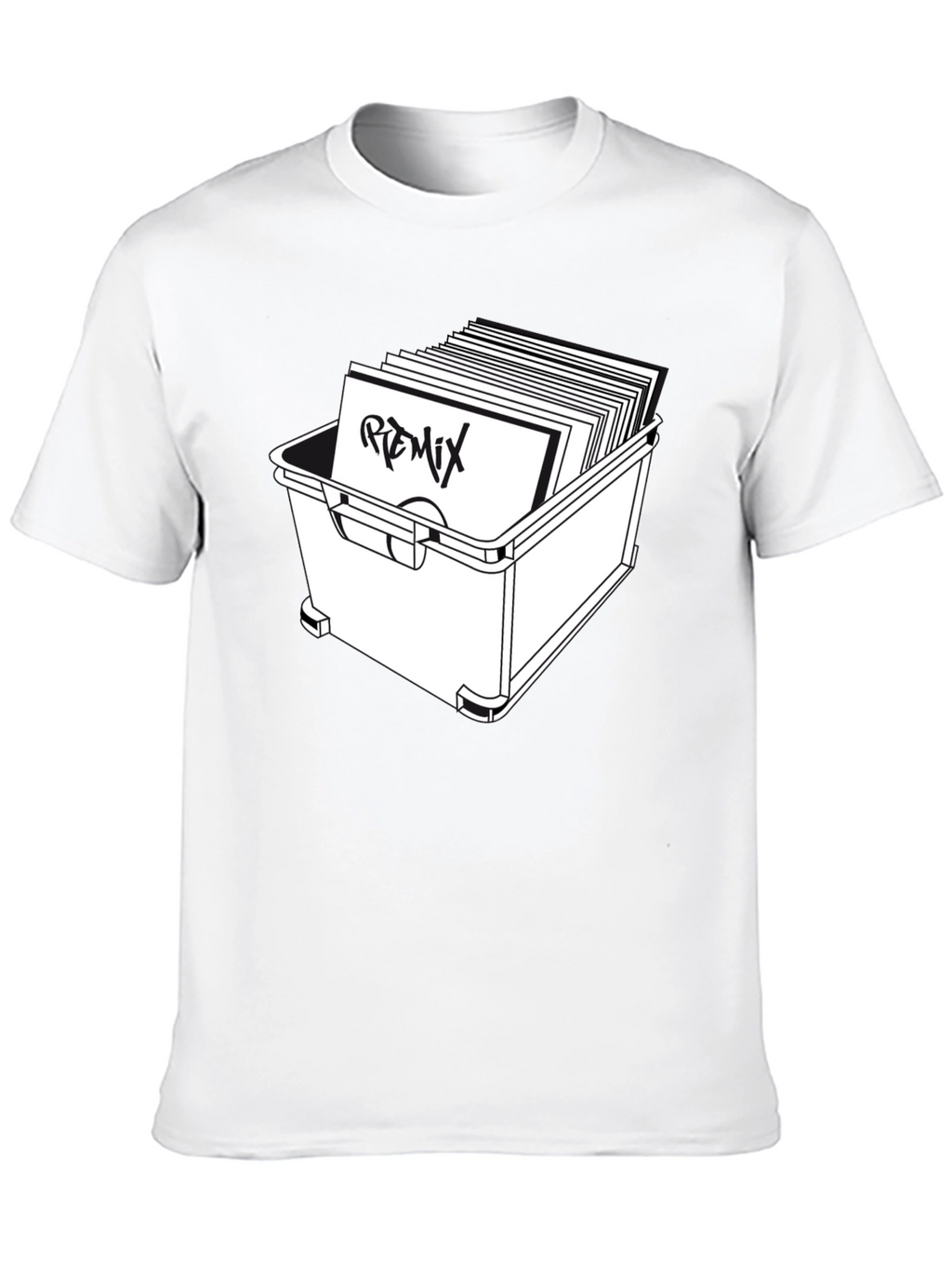 Vinyl Remix T-Shirt - Black Graphic Tee
