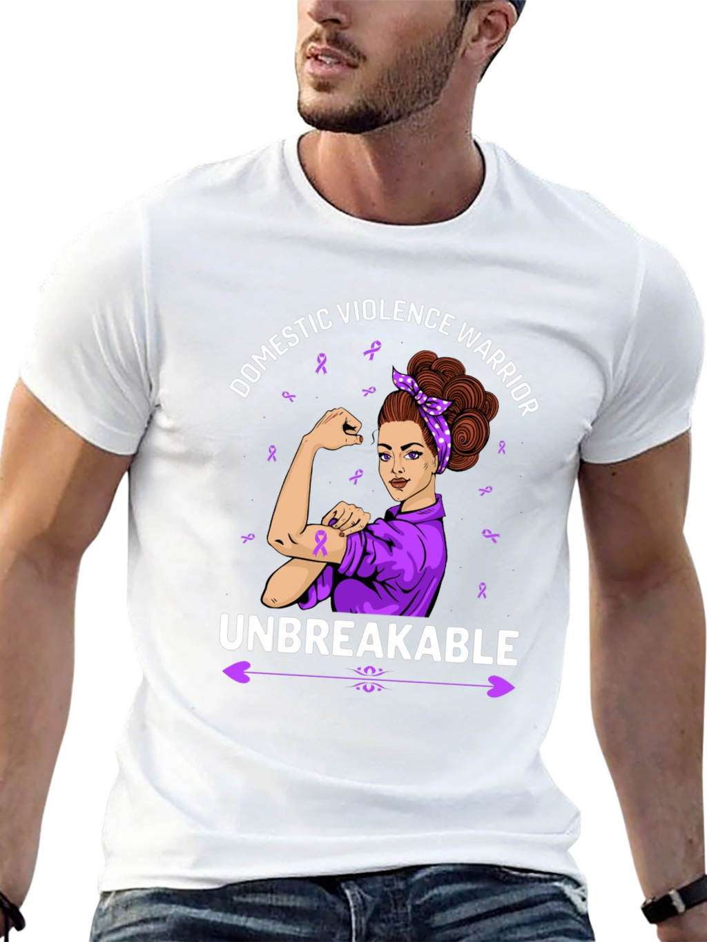 Domestic Violence Warrior Unbreakable T-Shirt
