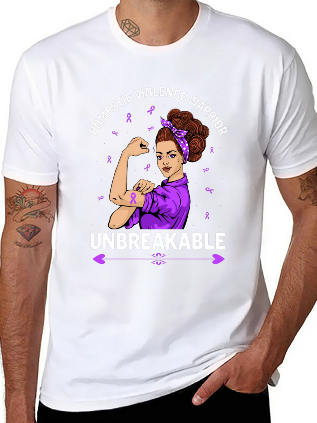 Domestic Violence Warrior Unbreakable T-Shirt
