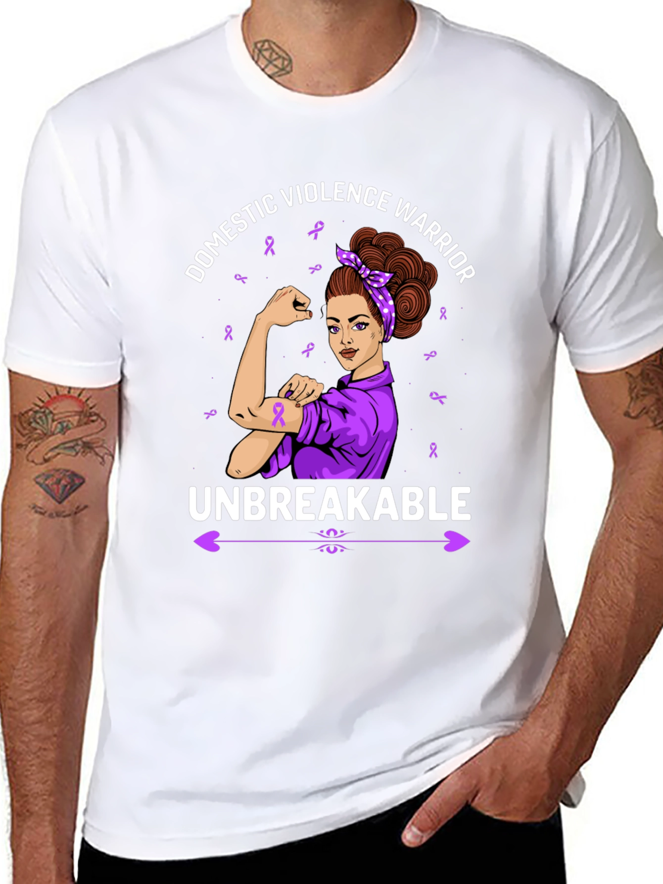 Domestic Violence Warrior Unbreakable T-Shirt