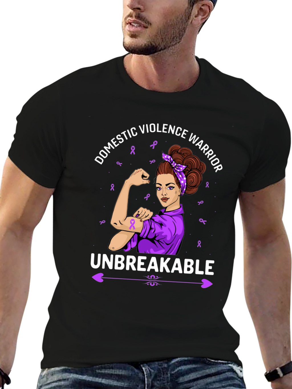 Domestic Violence Warrior Unbreakable T-Shirt