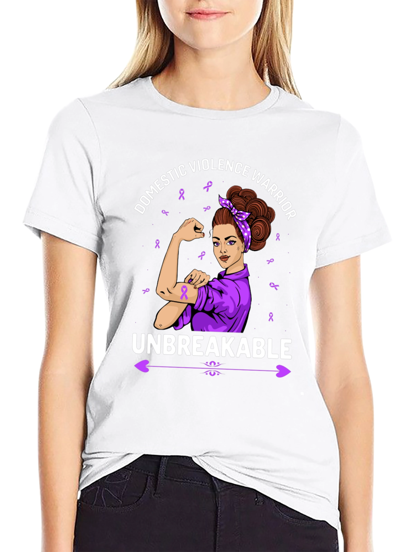 Domestic Violence Warrior Unbreakable T-Shirt