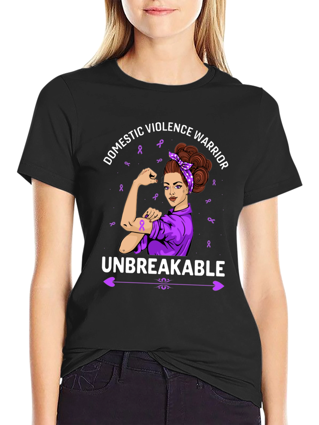 Domestic Violence Warrior Unbreakable T-Shirt
