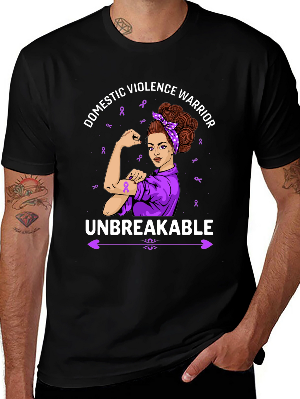 Domestic Violence Warrior Unbreakable T-Shirt