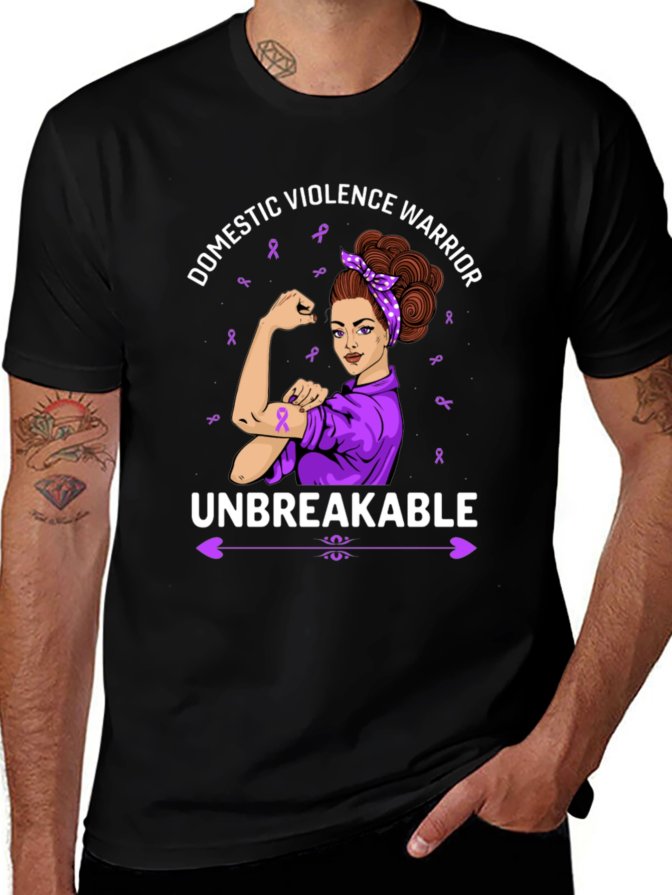 Domestic Violence Warrior Unbreakable T-Shirt