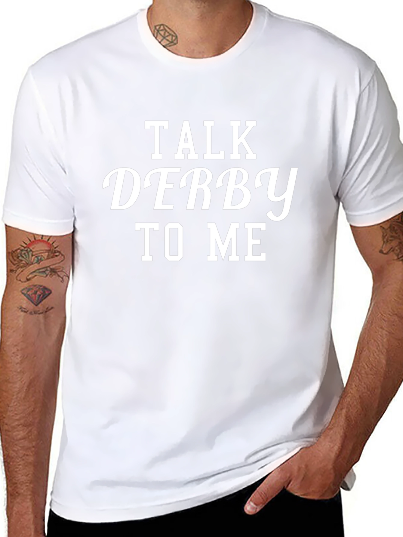 Talk Derby To Me T-Shirt - Black Cotton Tee