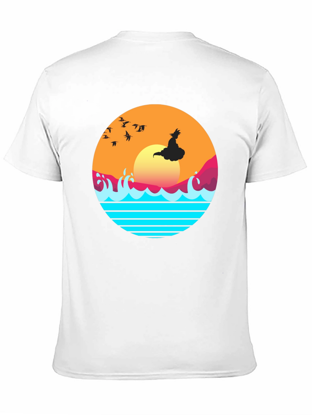 Retro Anime Sunset Graphic T-Shirt