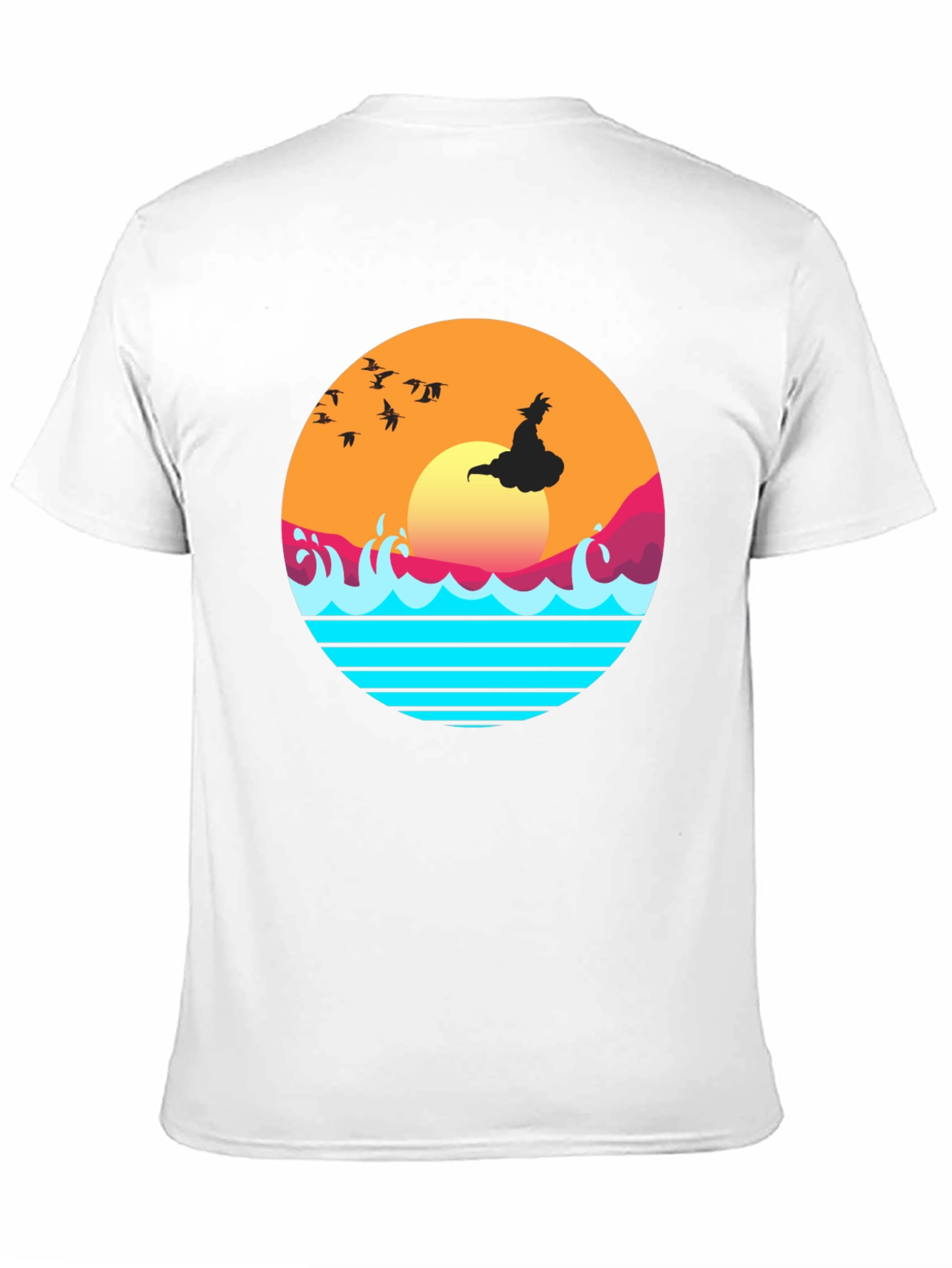 Retro Anime Sunset Graphic T-Shirt