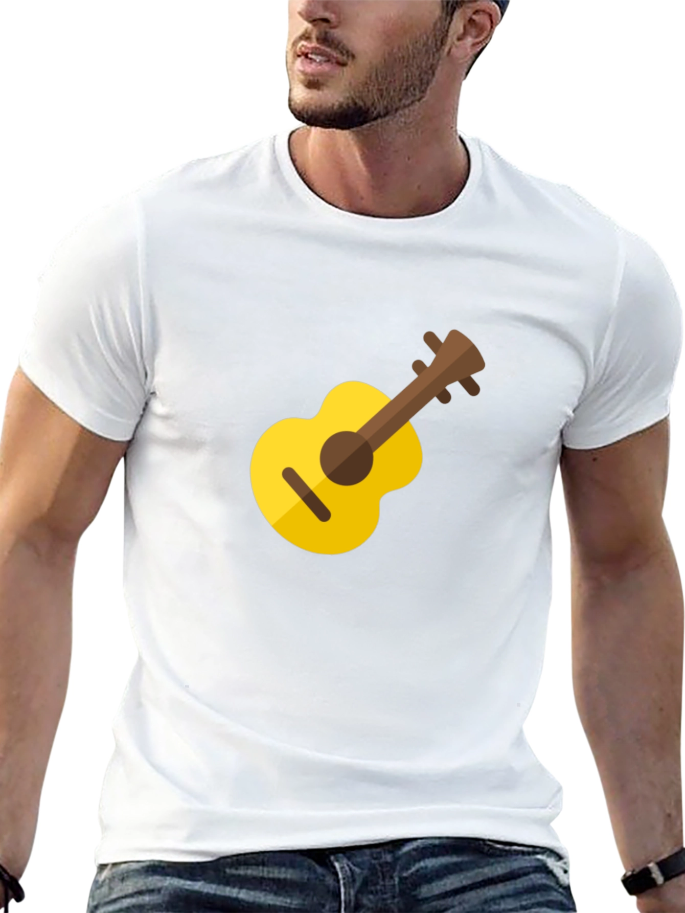 Guitar Graphic Tee - Black Unisex T-Shirt