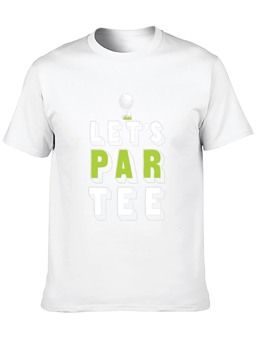 Lets Par Tee Black Graphic Golf T-Shirt
