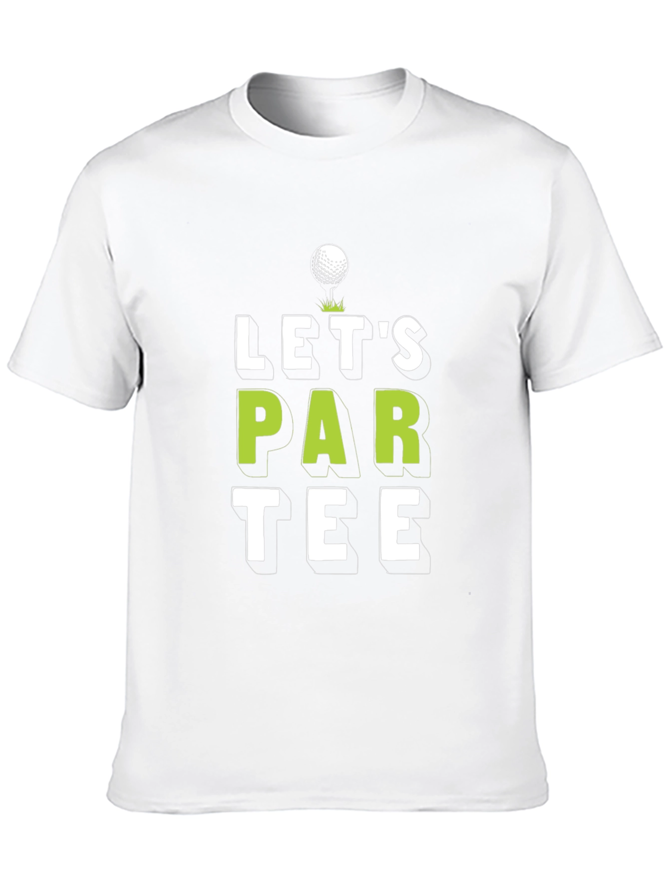 Lets Par Tee Black Graphic Golf T-Shirt