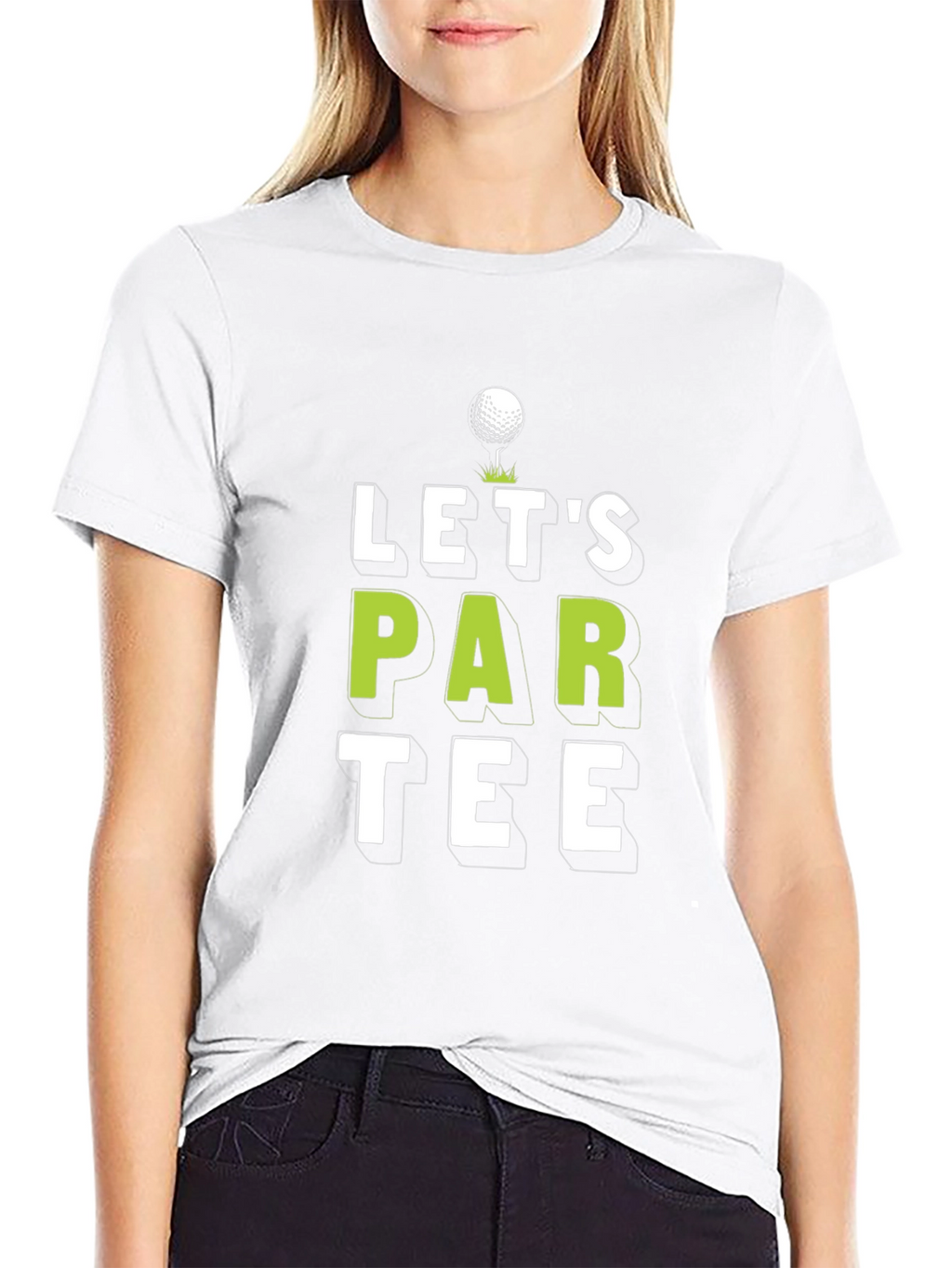 Lets Par Tee Black Graphic Golf T-Shirt