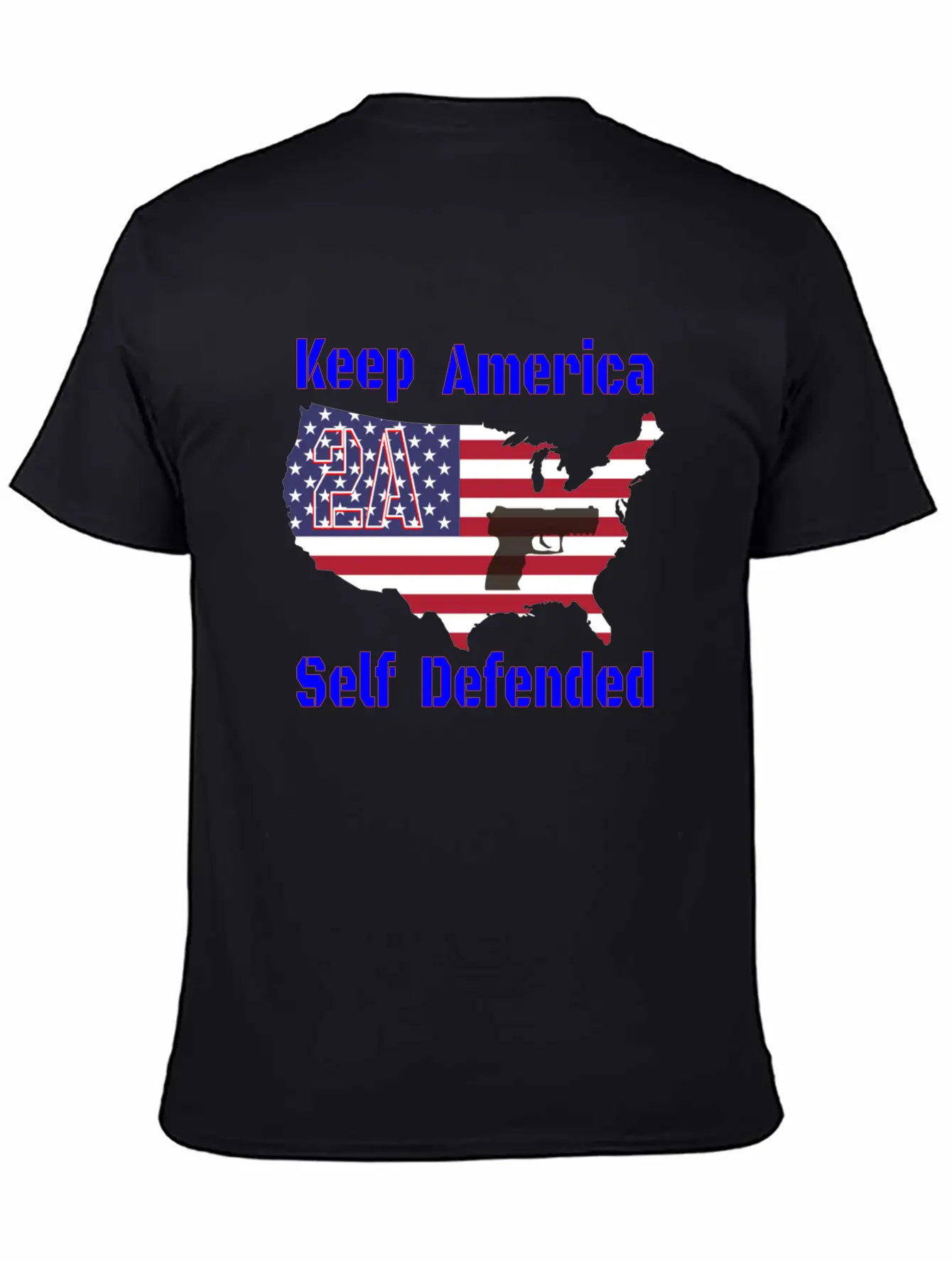 2A Keep America Self Defended Breathable Soft Cotton T-Shirt – Timeless Casual Look