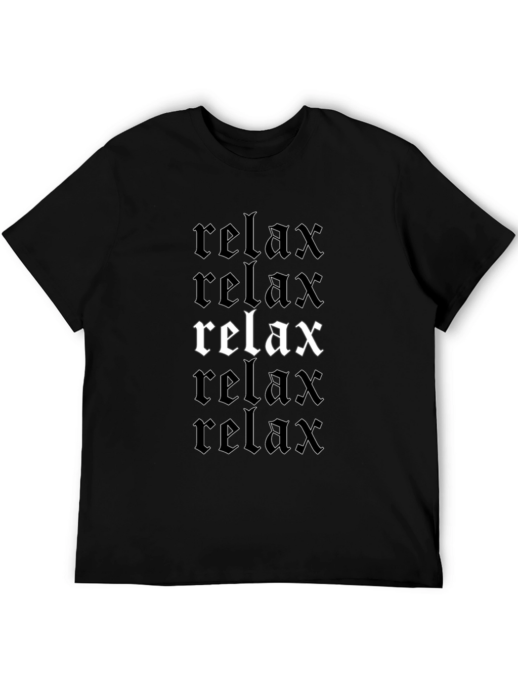 Relax Graphic Print T-Shirt Comfort Tee