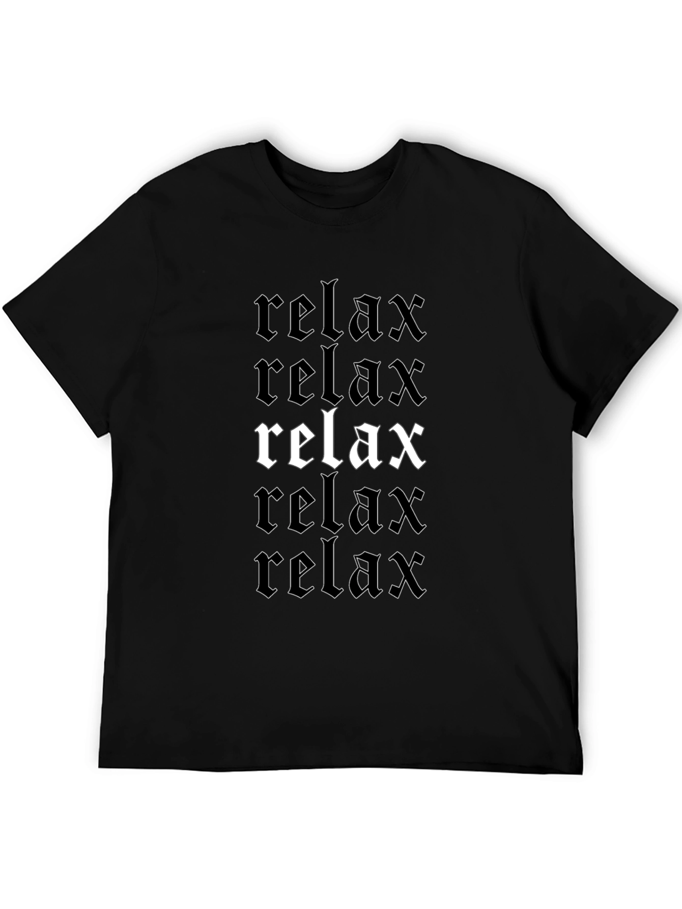 Relax Graphic Print T-Shirt Comfort Tee