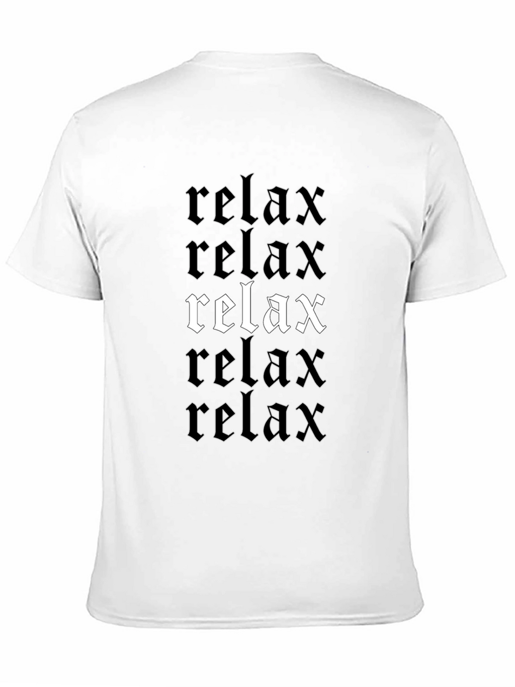 Relax Graphic Print T-Shirt Comfort Tee