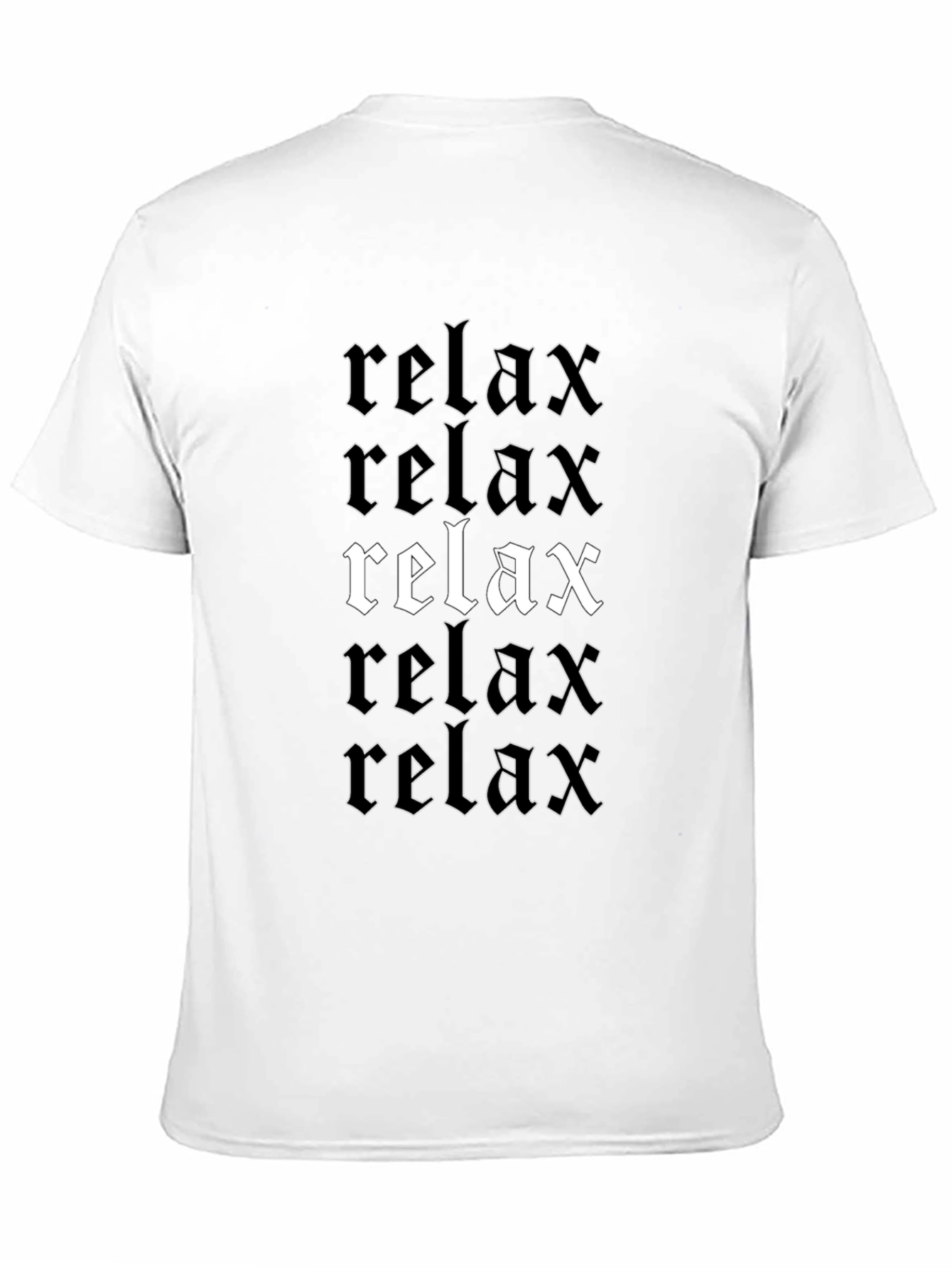 Relax Graphic Print T-Shirt Comfort Tee