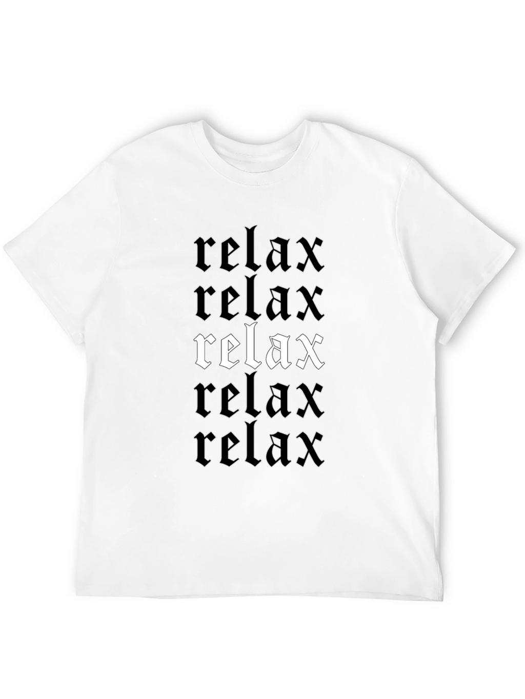 Relax Graphic Print T-Shirt Comfort Tee