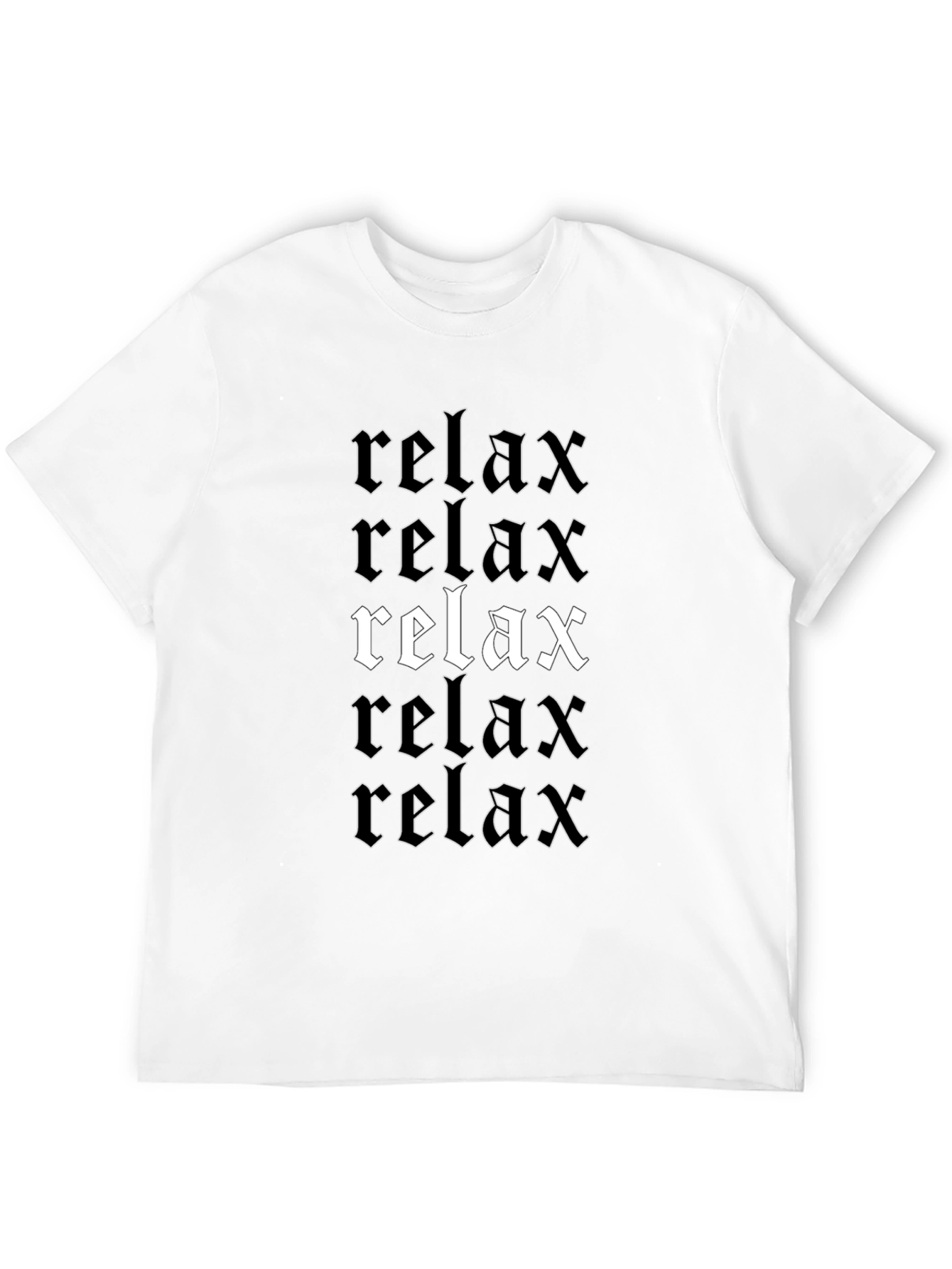 Relax Graphic Print T-Shirt Comfort Tee