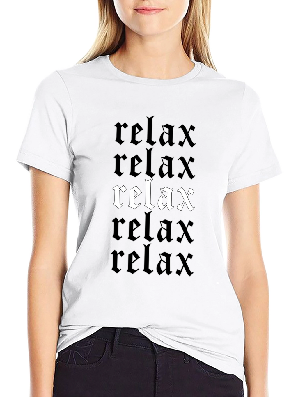 Relax Graphic Print T-Shirt Comfort Tee