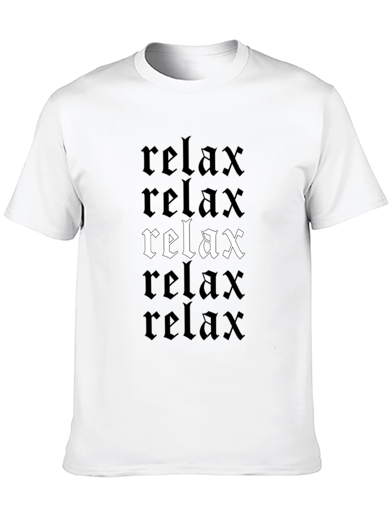Relax Graphic Print T-Shirt Comfort Tee