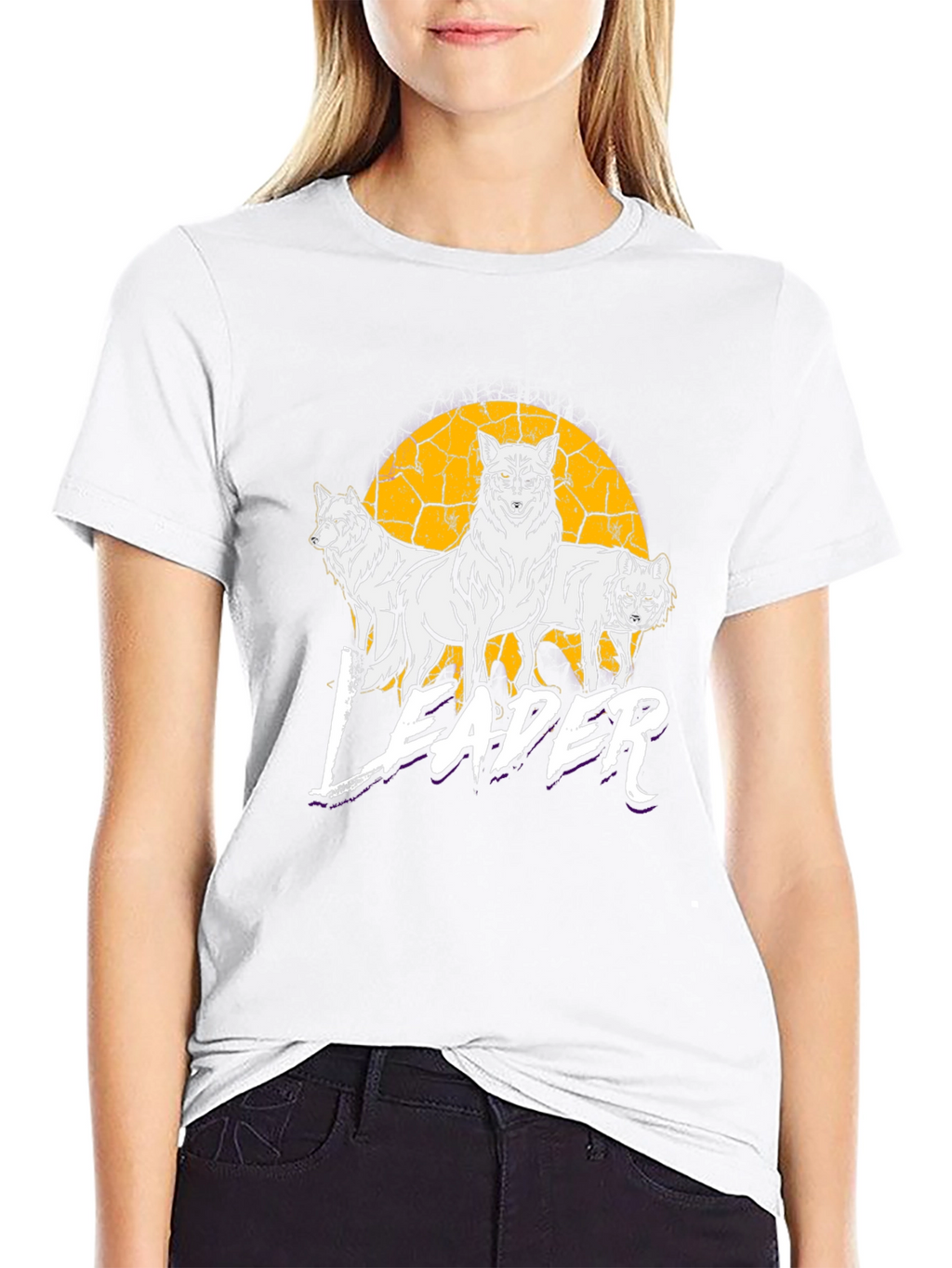 Wolf Pack Leader Graphic Tee - Black