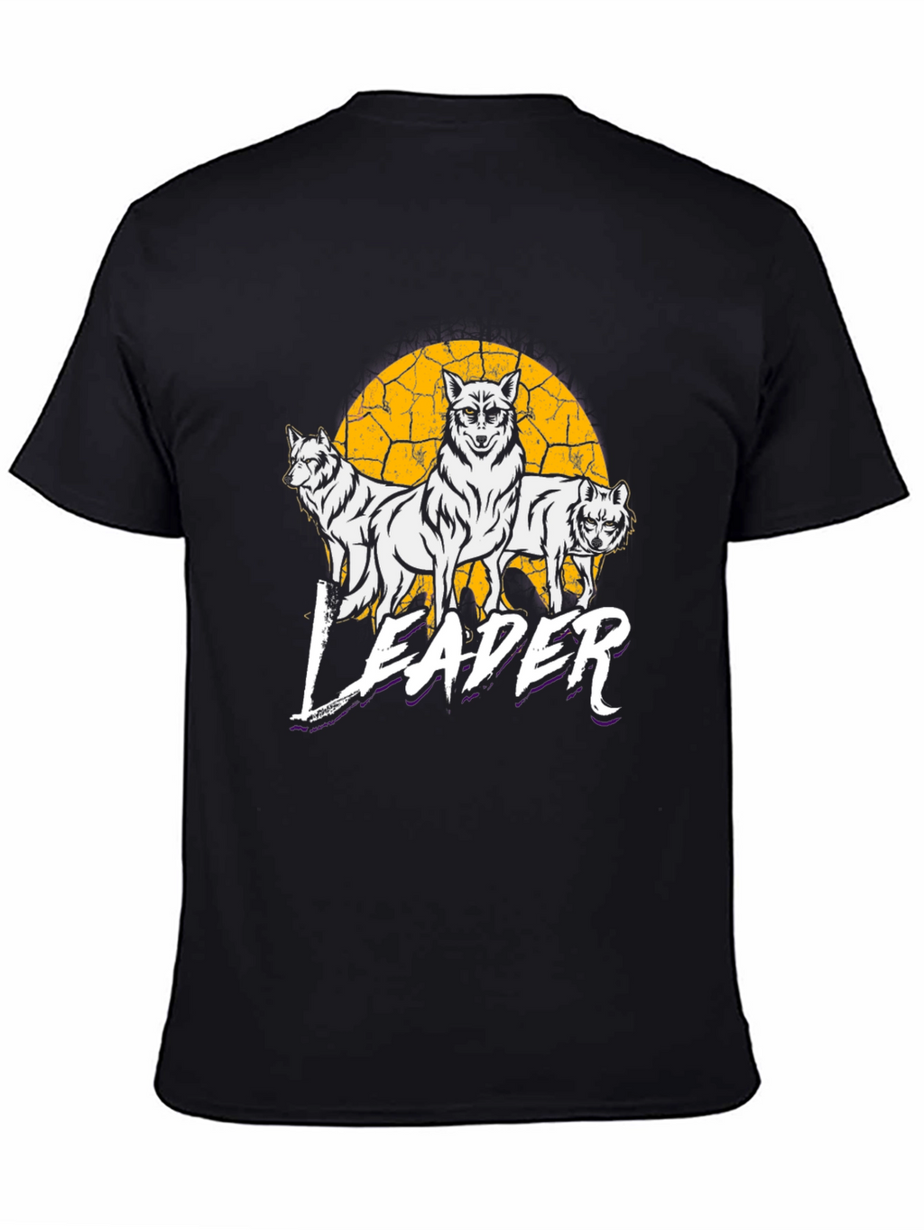 Wolf Pack Leader Graphic Tee - Black