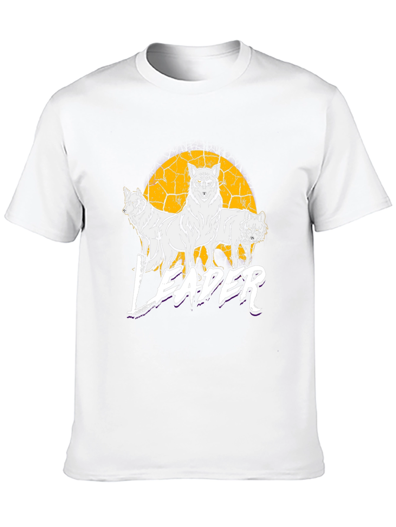 Wolf Pack Leader Graphic Tee - Black