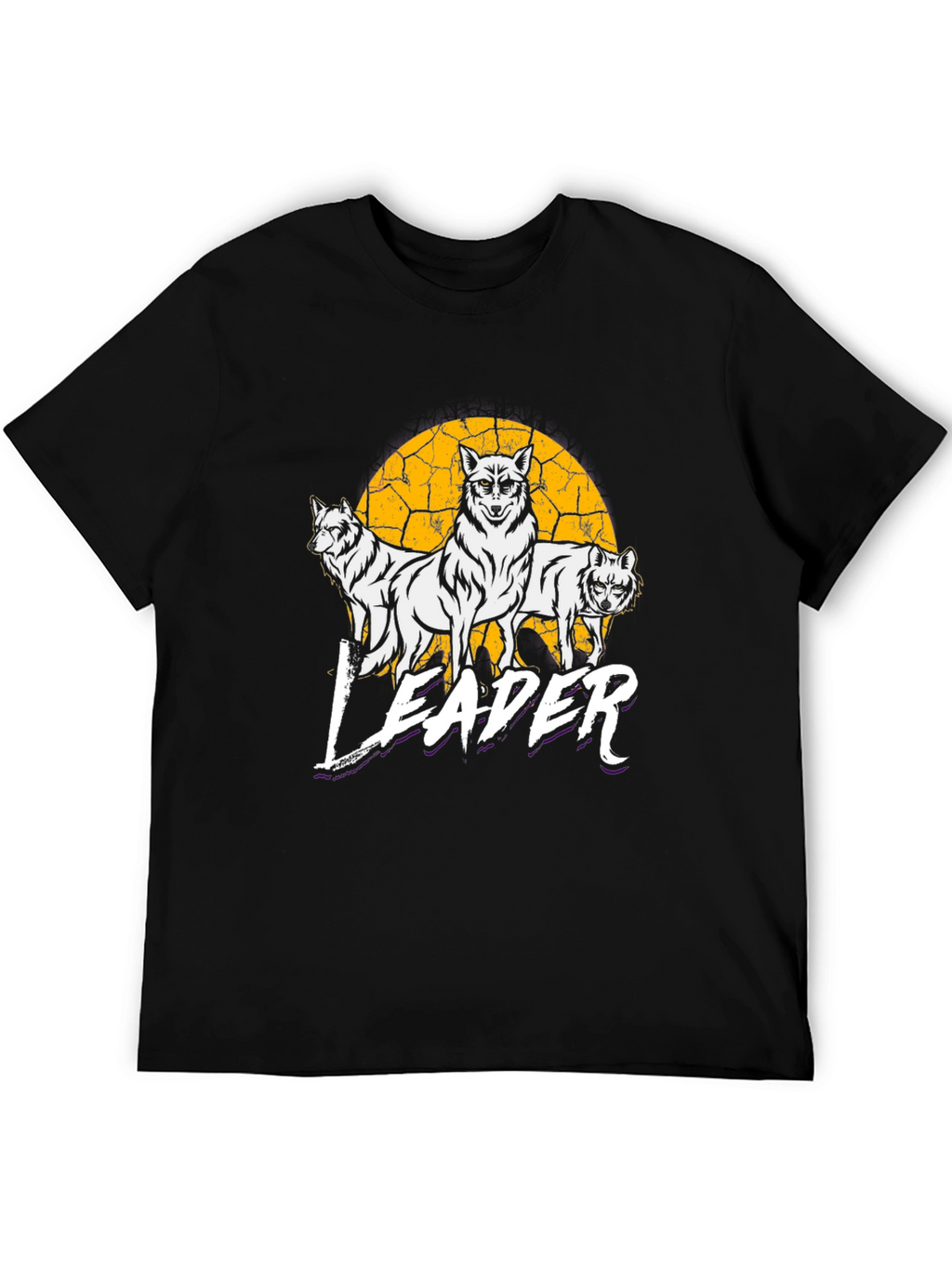 Wolf Pack Leader Graphic Tee - Black