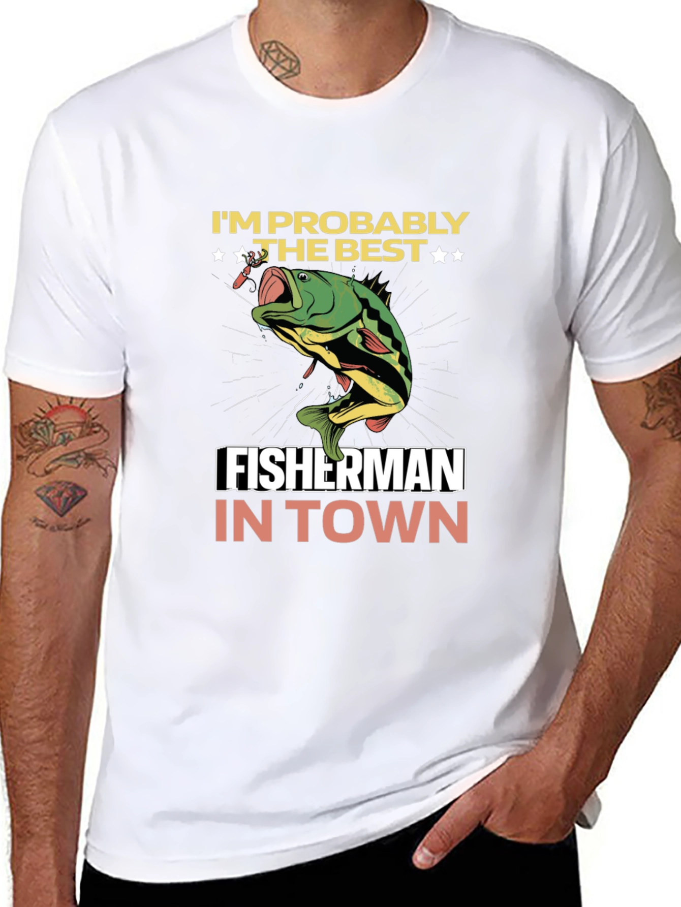 Funny Fishing T-Shirt - Best Fisherman in Town