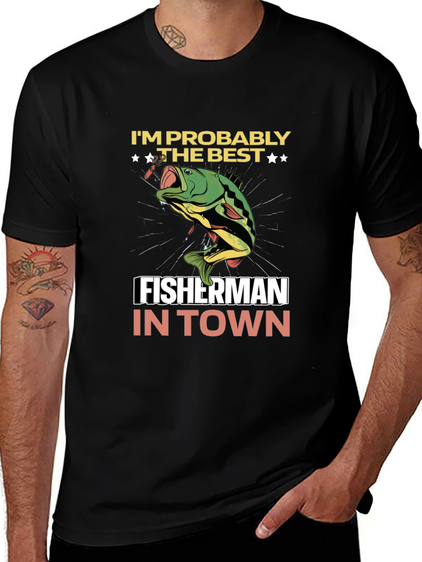 Funny Fishing T-Shirt - Best Fisherman in Town