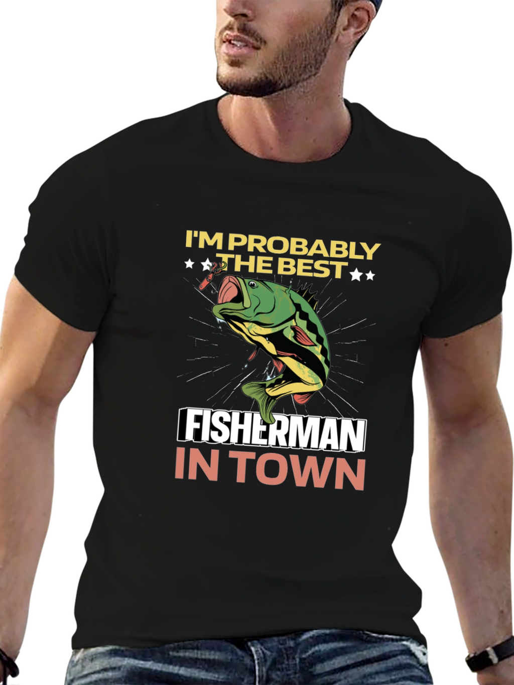 Funny Fishing T-Shirt - Best Fisherman in Town