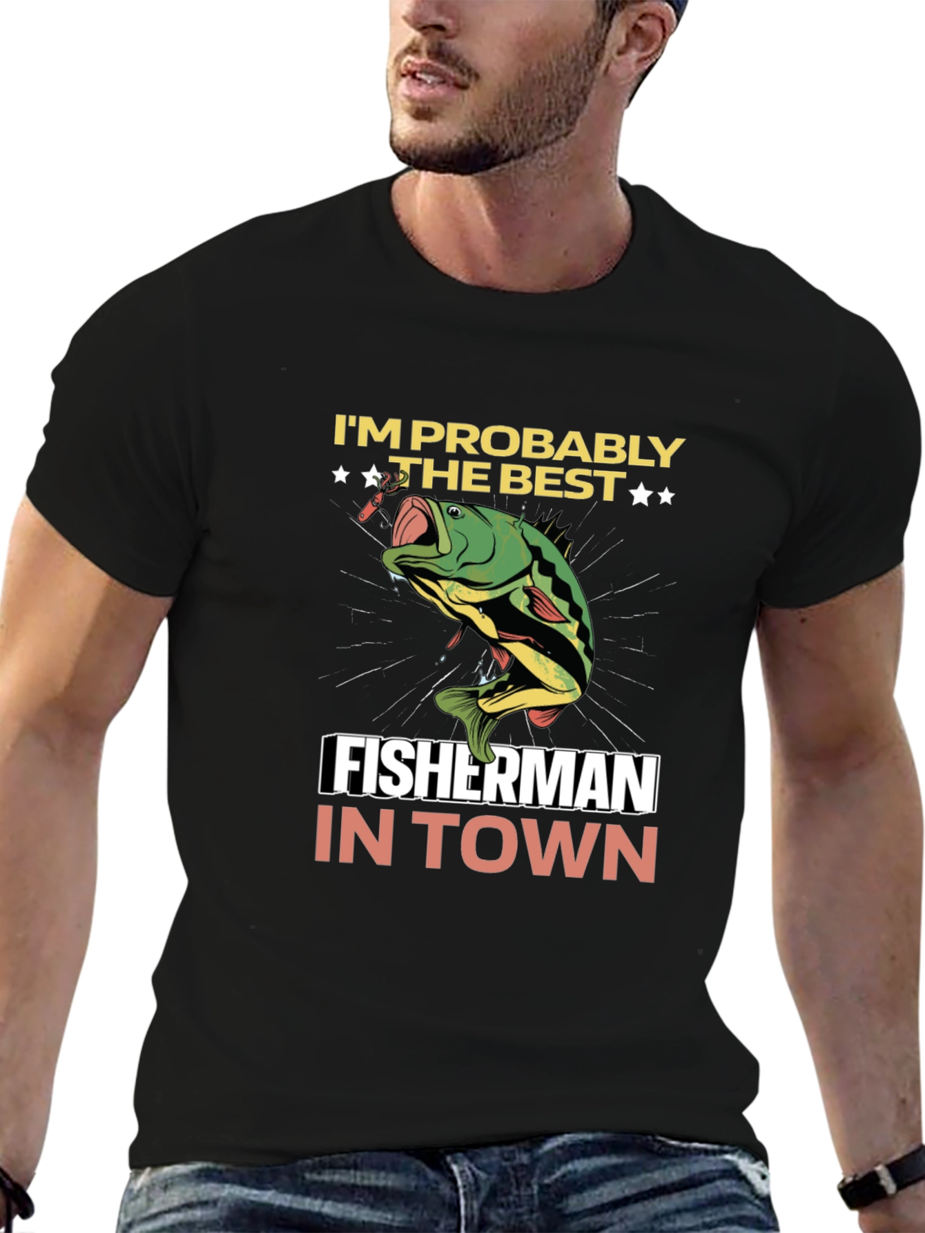 Funny Fishing T-Shirt - Best Fisherman in Town