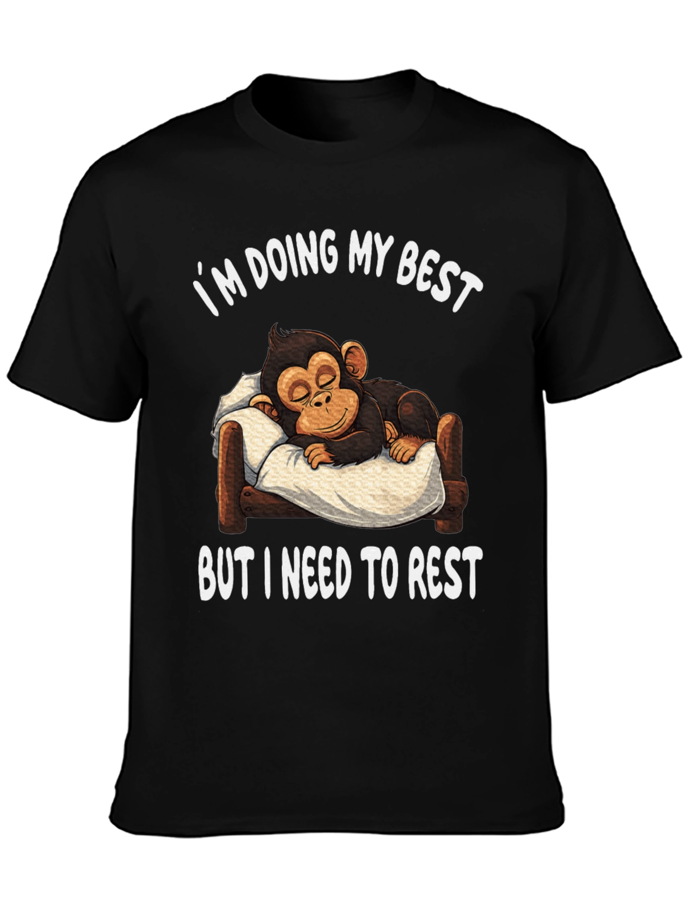 Funny Monkey I Need to Rest T-Shirt