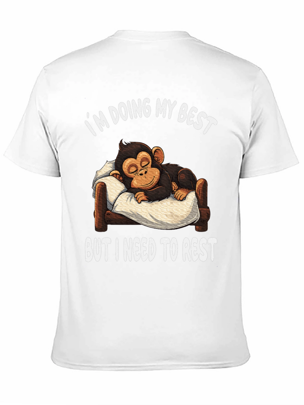 Funny Monkey I Need to Rest T-Shirt