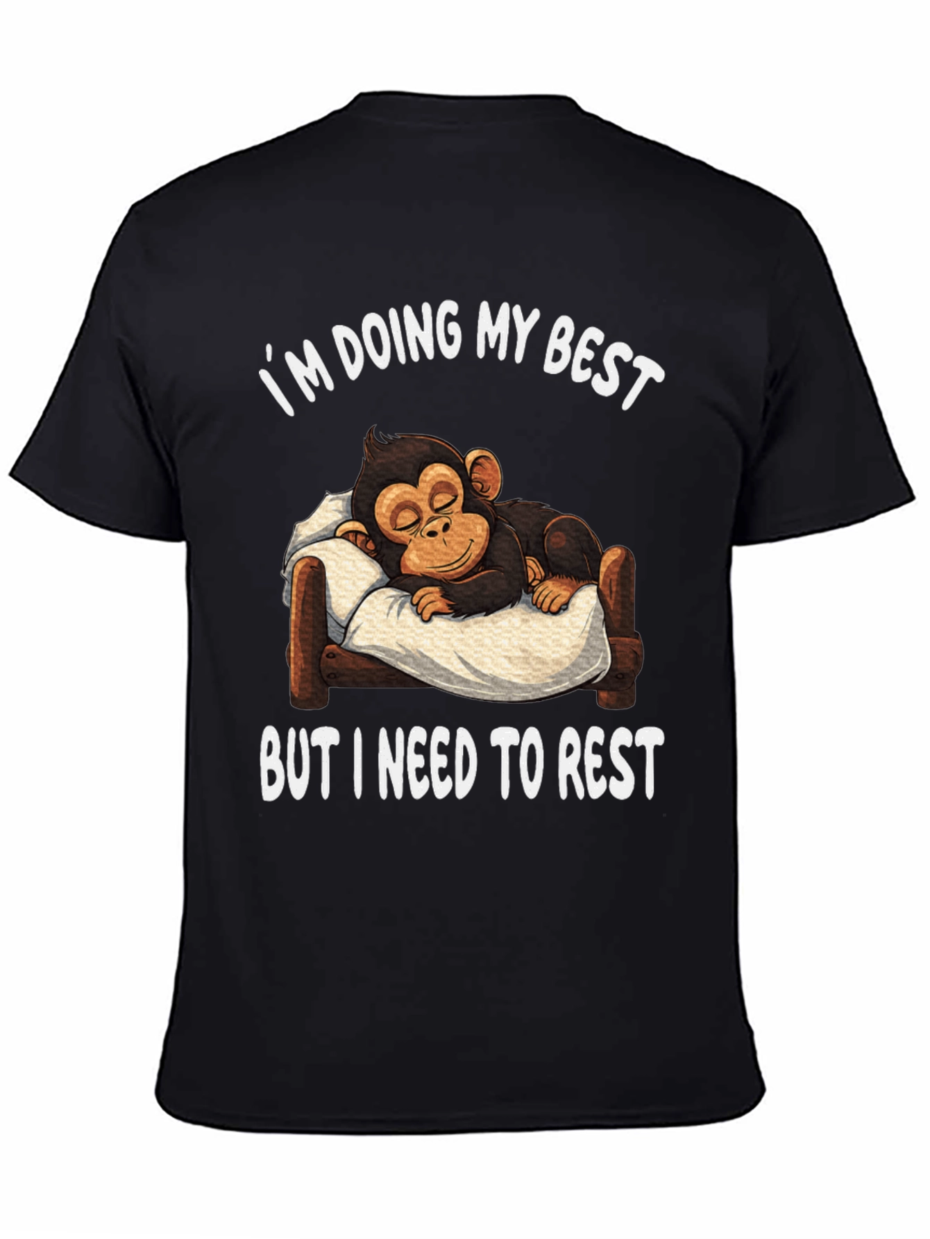 Funny Monkey I Need to Rest T-Shirt