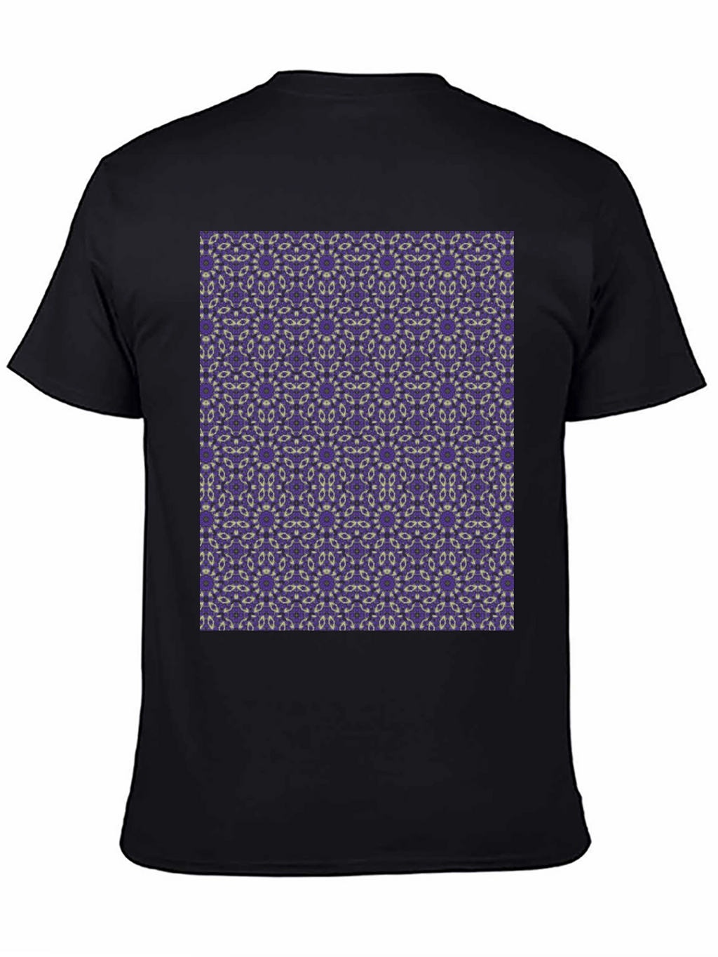 Patterned Black T-Shirt
