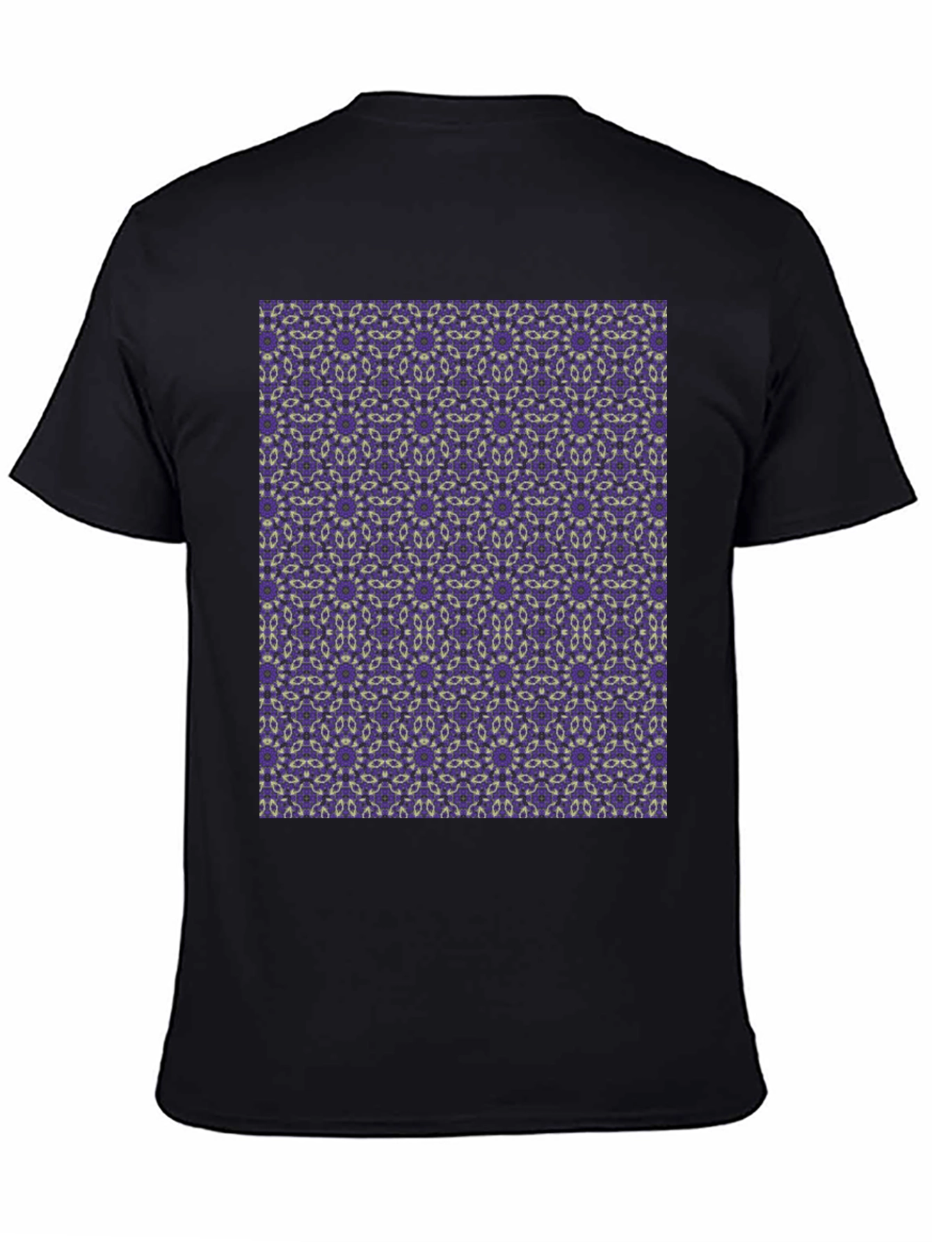Patterned Black T-Shirt