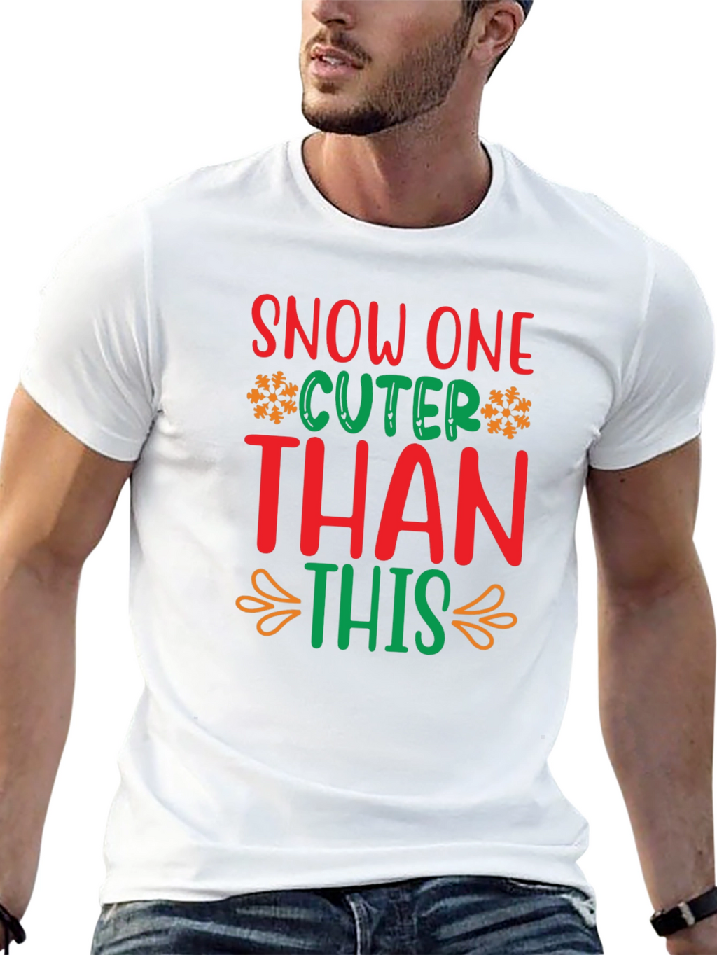 Festive Snow One Cuter Than This Christmas T-Shirt
