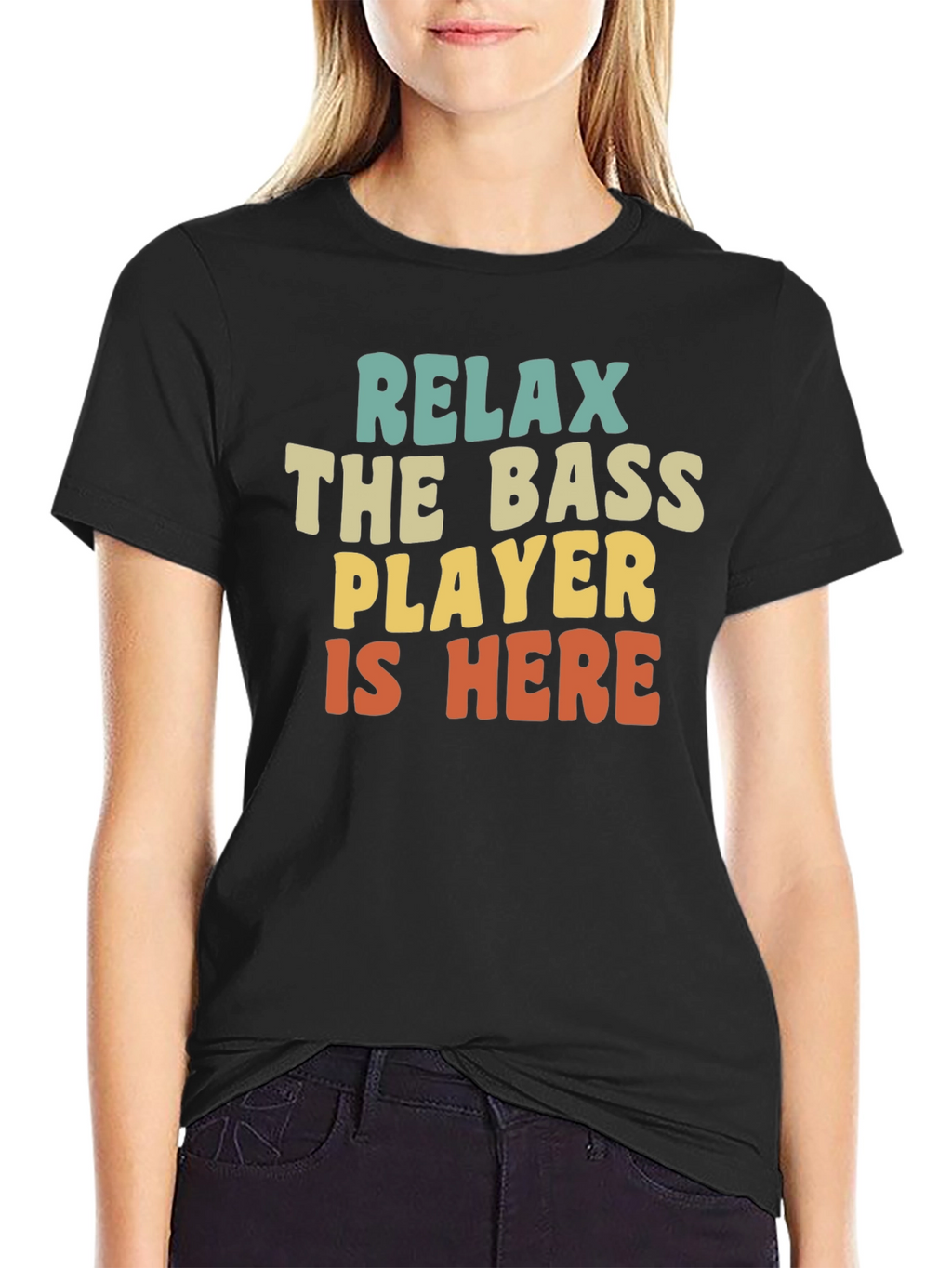 Relax Bass Player Novelty Graphic Tee