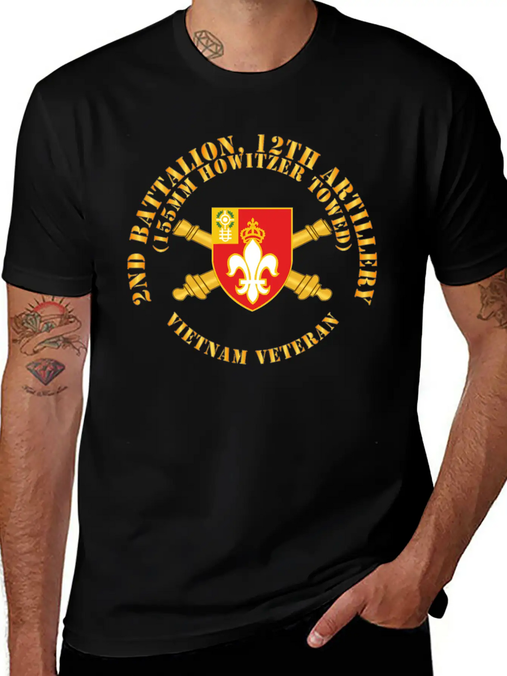 2nd Bn 12th Artillery 155MM Towed Vietnam Vet Unisex Casual T-Shirt – Clean Design For Daily Comfort