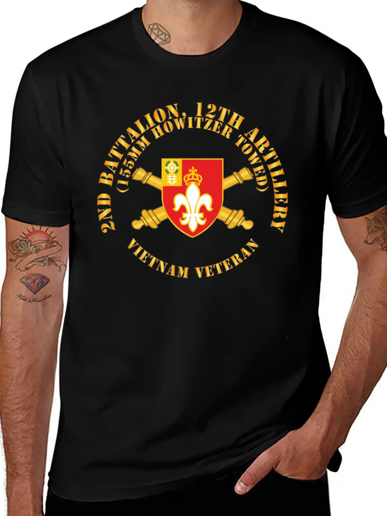 2nd Bn 12th Artillery 155MM Towed Vietnam Vet Unisex Casual T-Shirt – Clean Design For Daily Comfort