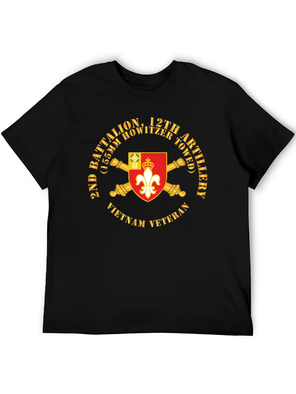 2nd Bn 12th Artillery 155MM Towed Vietnam Vet Unisex Casual T-Shirt – Clean Design For Daily Comfort