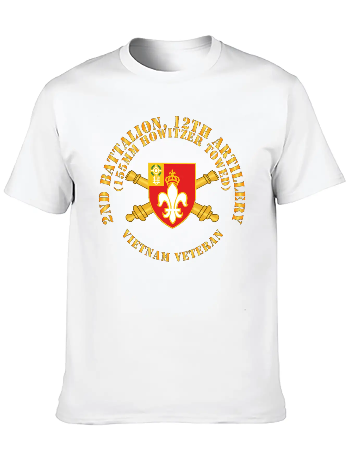 2nd Bn 12th Artillery 155MM Towed Vietnam Vet Unisex Casual T-Shirt – Clean Design For Daily Comfort