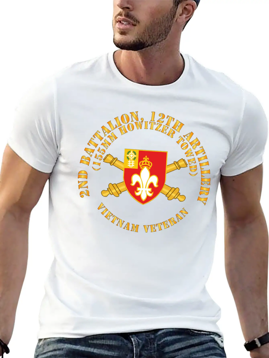 2nd Bn 12th Artillery 155MM Towed Vietnam Vet Unisex Casual T-Shirt – Clean Design For Daily Comfort