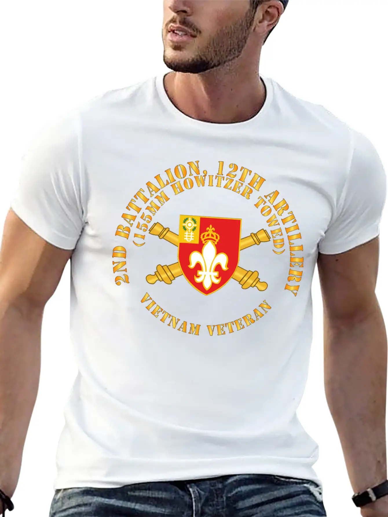 2nd Bn 12th Artillery 155MM Towed Vietnam Vet Unisex Casual T-Shirt – Clean Design For Daily Comfort